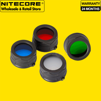Nitecore NFR34 NFB34 NFG34 NFD34 Multicolor 34mm Filter Suitable for Flashlight with Head Diameter Range of 32mm to 36mm