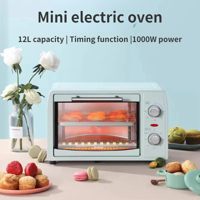 Mini horno eléctrico para el hogar, dispositivo Vertical para hornear pasteles, patatas dulces, 12L de capacidad, novedad