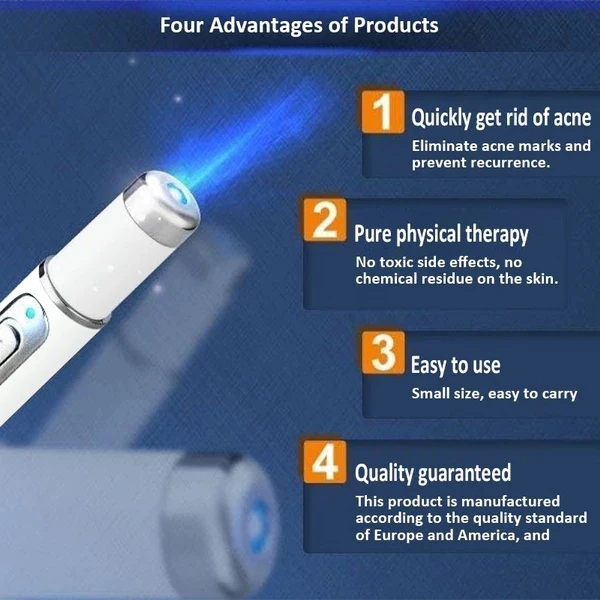 

Blue Light Acne Treatment Pen Activates The Skin & Tightens Loose Skin for Oily Skin & Heavy Sensitive Skin