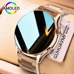2025 Nuovo Smartwatch da donna AMOLED HD Schermo sempre attivo Display Chiamata Bluetooth IP68 GPS impermeabile Smart Men Watch per Android ios