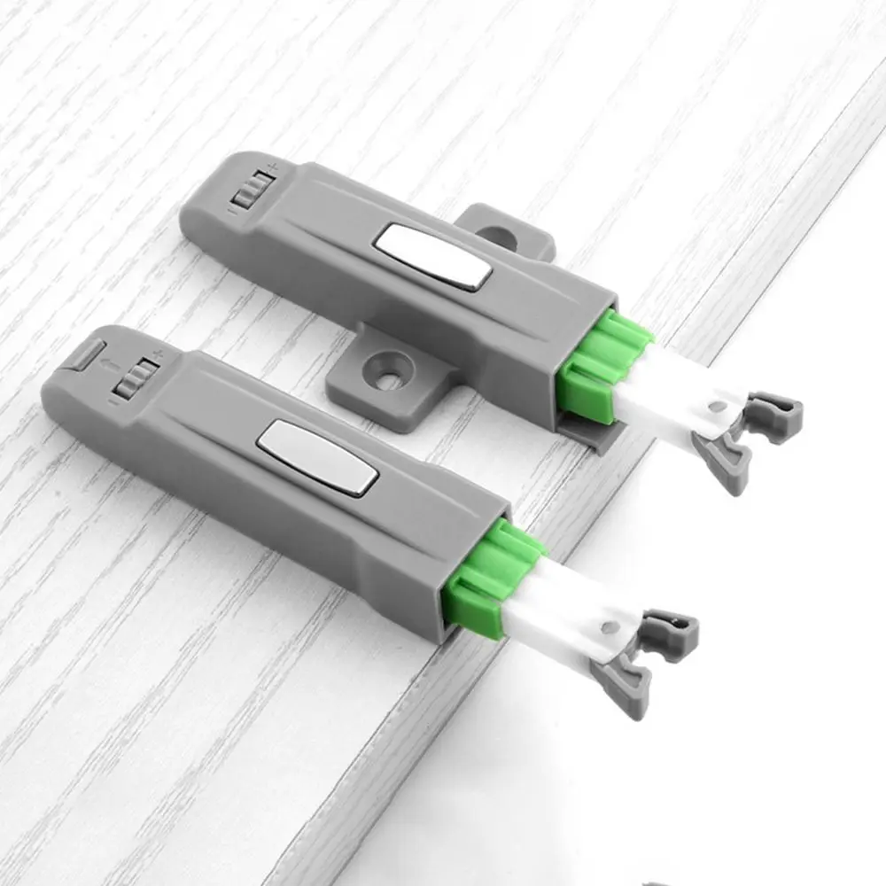 New ABS Cabinet Catches Invisible Push Type Wardrobe Stopper Damper Buffer Hardware Door Lock Buckle Cabinet Door Rebound Device