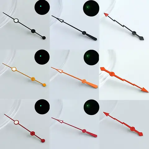 Watch pointer green luminous fit NH34 NH 35 NH36 movement watch hands refit watch Personalized second hand