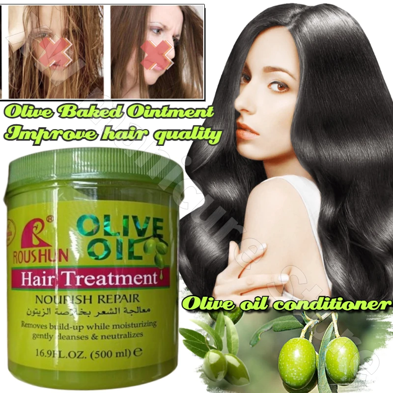 Olive Oil Hair Conditioner Olive Hair Mask To Improve Dry Bifurcation Easy Knot Hair Quality Control Oil Itching Conditioner