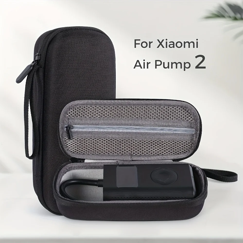 Estuche Rígido Compatible con la Bomba de Aire Xiaomi Mijia 2, Bolsa para Compresor de Inflado de Bicicletas, Automóviles y Balones de Baloncesto, Bolsa para Manguera de Extensión de Neumáticos