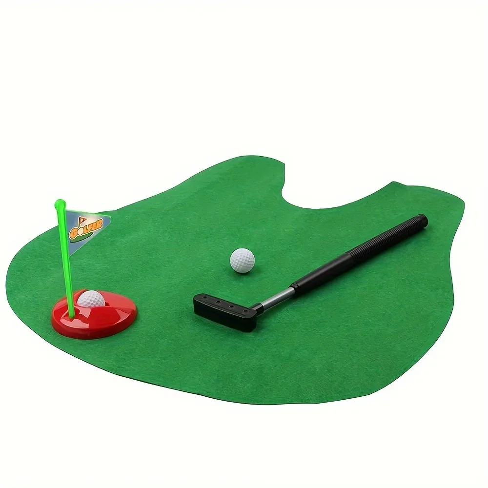Fun Toilet Time Game Mini Golf 1set Father's Day Prank Gifts, Valentine's Day Gifts for Dad, Men, Husband, Boyfriend, Him