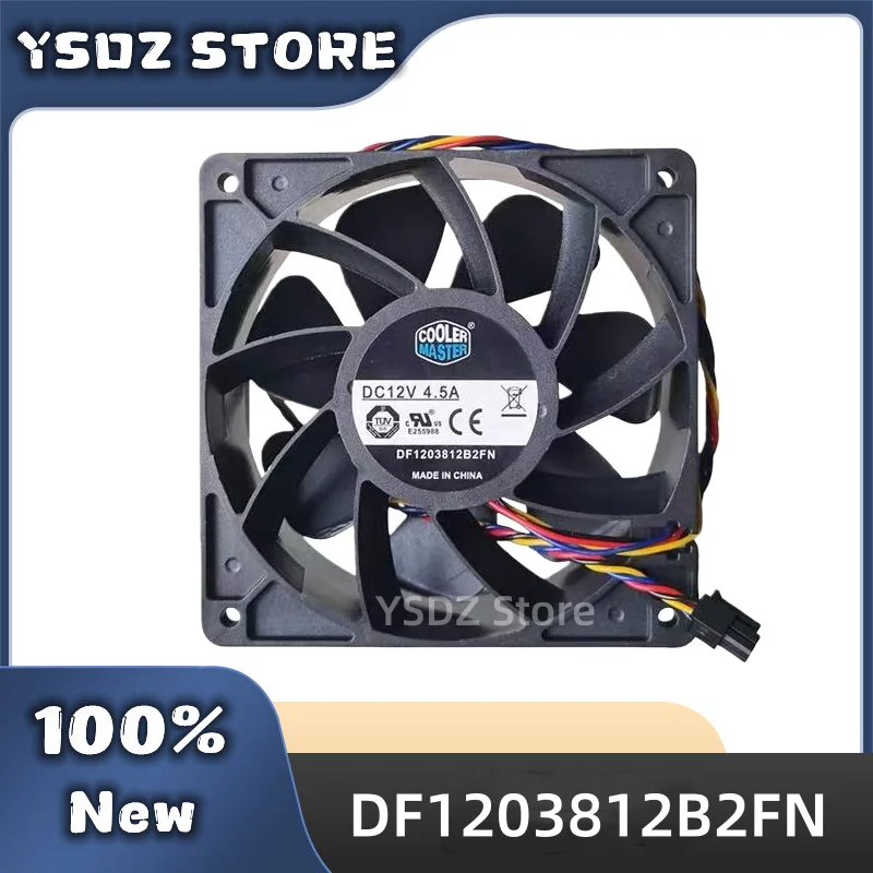 100% New DF1203812B2FN 4-wire 12038 12V 4.5A 12CM 120*120*38mm Cooling fan
