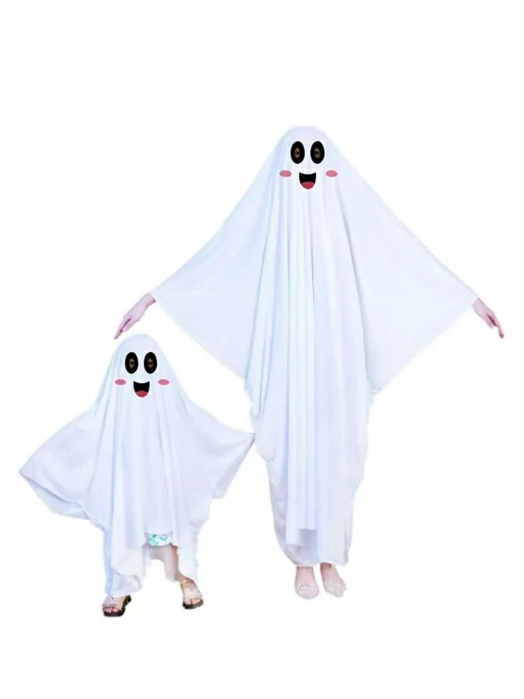 Halloween Geist Kostüm Kinder Erwachsene Maskerade Geist Cape Urlaub Lustige Dress Up Cosplay Familie Bühne Horror Dekoration