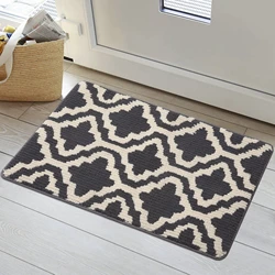 Homaxy Entrance Doormat Indoor Dirt Resist Absorbent Kitchen Rug Anti-Slip Floor Protector Clean Foot Welcome Door Mat Outdoor