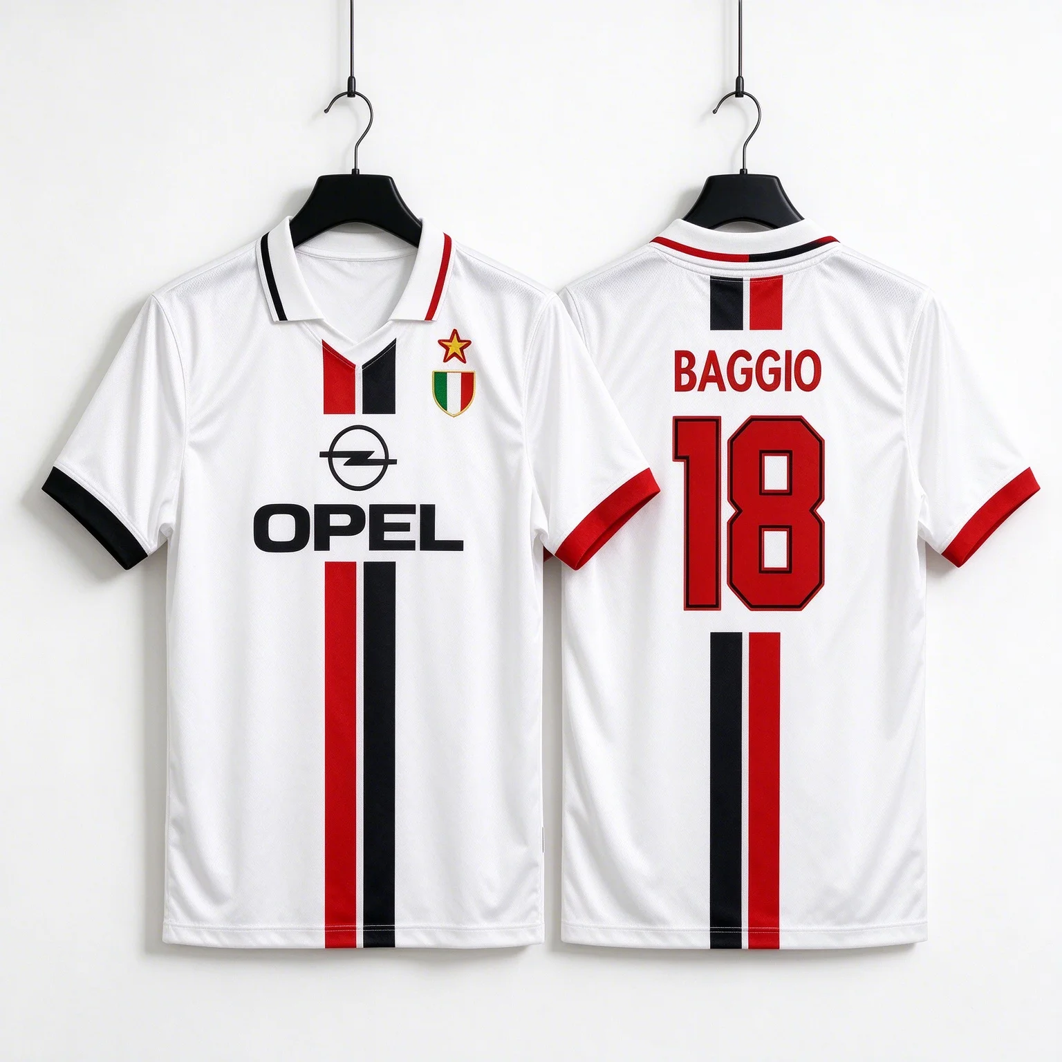 2026 AC Milan 96/97 Retro Away Soccer Jersey Vintage 90s Oversize Streetwear Football Shirt Unisex Parent-child Sports Tee