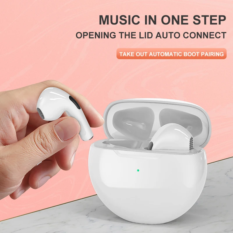 New PRO6 Wireless Bluetooth Headset Stereo Binaural TWS InEar Macaron J6 6 Th Generation Bluetooth Headset