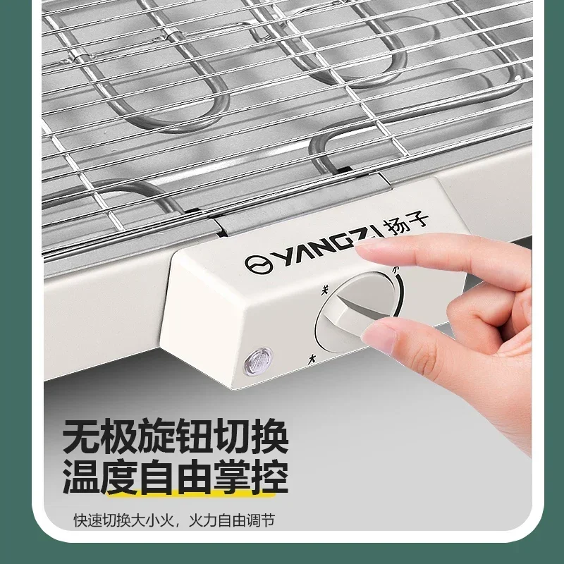 Single-layer electric oven multi-functional household electric grill easy to disassemble and wash barbecue grill barbecue stove