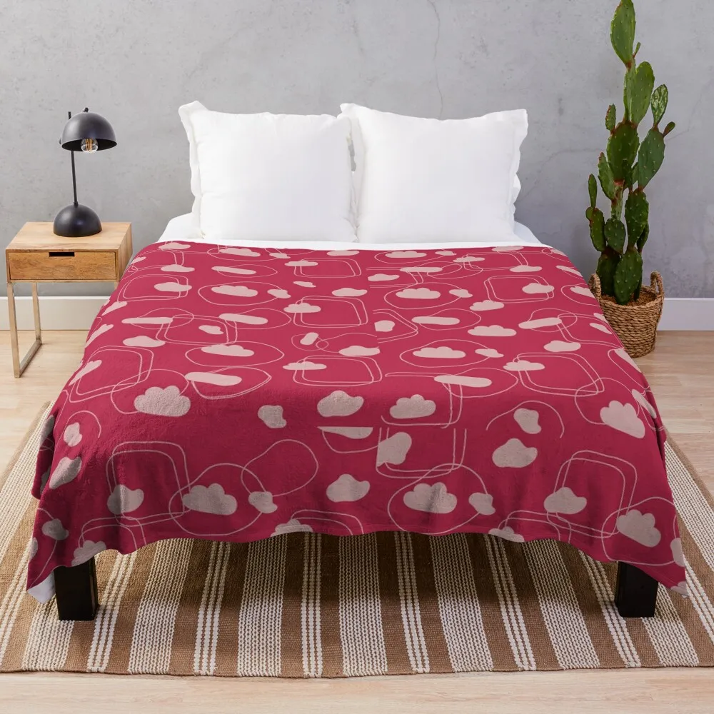 

abstract cute shapes pattern Throw Blanket For Decorative Sofa Soft Blankets