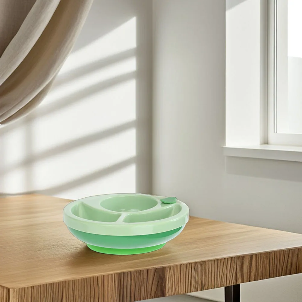 

2Pcs Baby Suction Bowls with Dividers Insulated Non Slip Plastic Bowls Toddler Feeding Plates for Home Travel Picnic