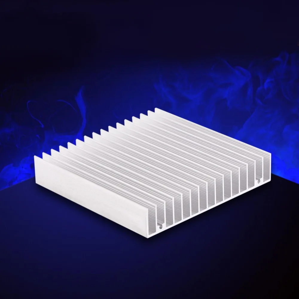 Heat Sink 100*100*18mm Heatsink Aluminum with 16 Fins LED Heat Sink Good Thermal Conductivity Cooling Fin Power IC