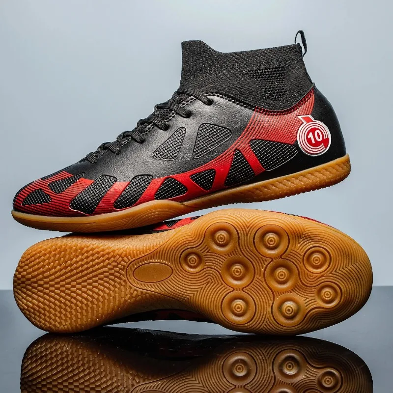 

Men's New Football Shoes, Professional, Wear-resistant, High-top Rib Sole, Outdoor Lawn Turning Comfortable Sports Shoes