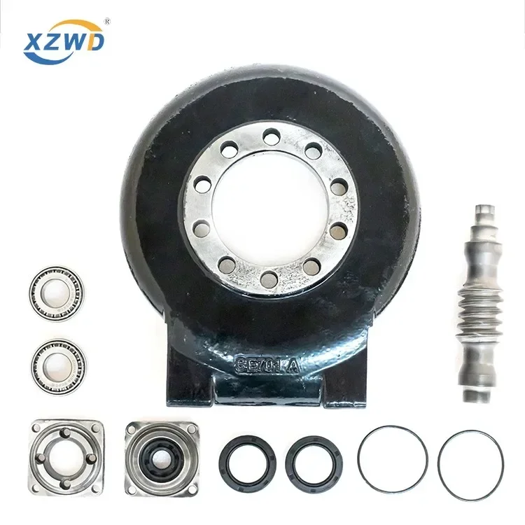 2025/In Stock popular Helical gear Single worm Gear reduction drive Slew drive for AWE