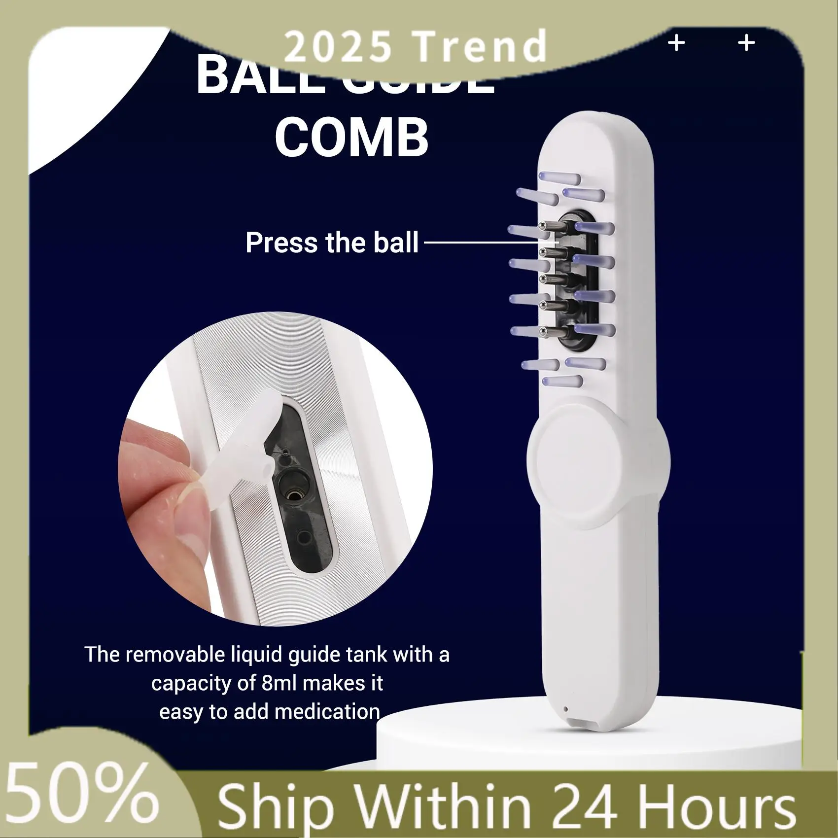 

A75X Top Electric Hair Oil Applicator With Red Blue Light For Women Men Sturdy Multifunctional Handheld Heads Scratcher Massager