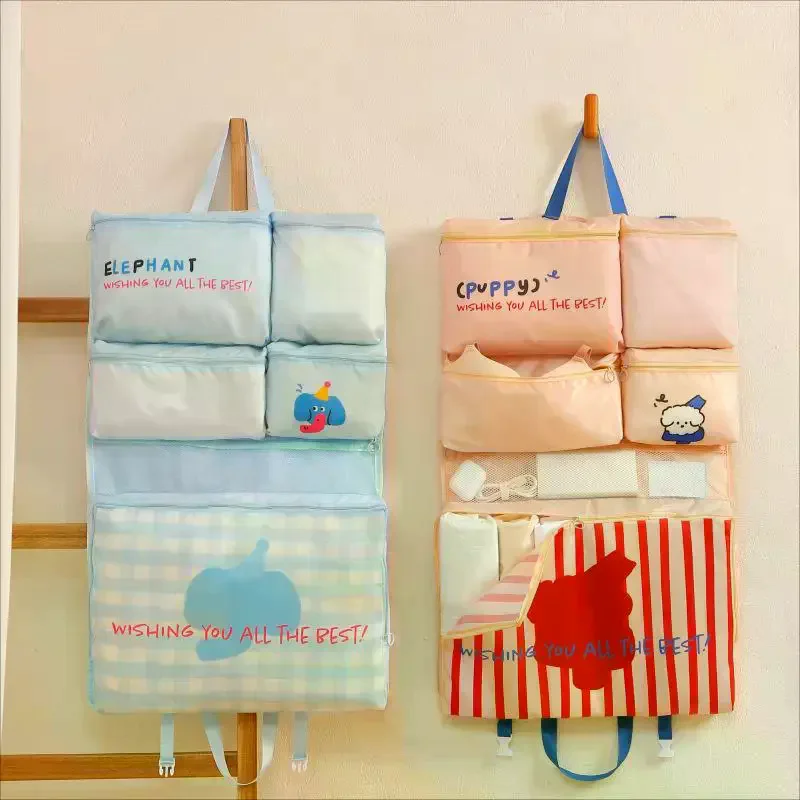 Foldable Travel Storage Bag, Portable Hanging Waterproof Multi-functional Organizer For Underwear & Socks