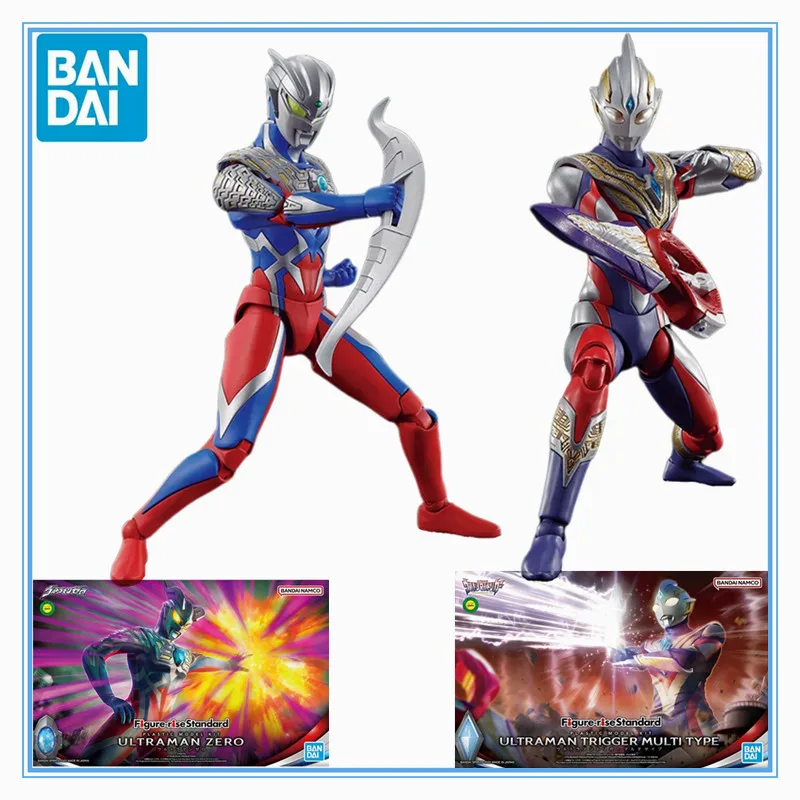 

Original Genuine Figure-riseStandard ULTRAMAN ZERO TRIGGER MULTI TYPE Bandai Anime Model Toys Action Figure Gifts Collectible