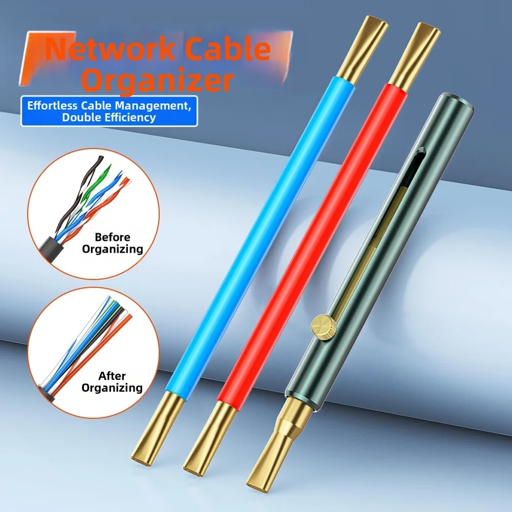 Network Cable Straightener Tool For Cat6 Cat7 Twisted Pair Wire Untwister Ethernet Cord Organizer Repair Hand Device