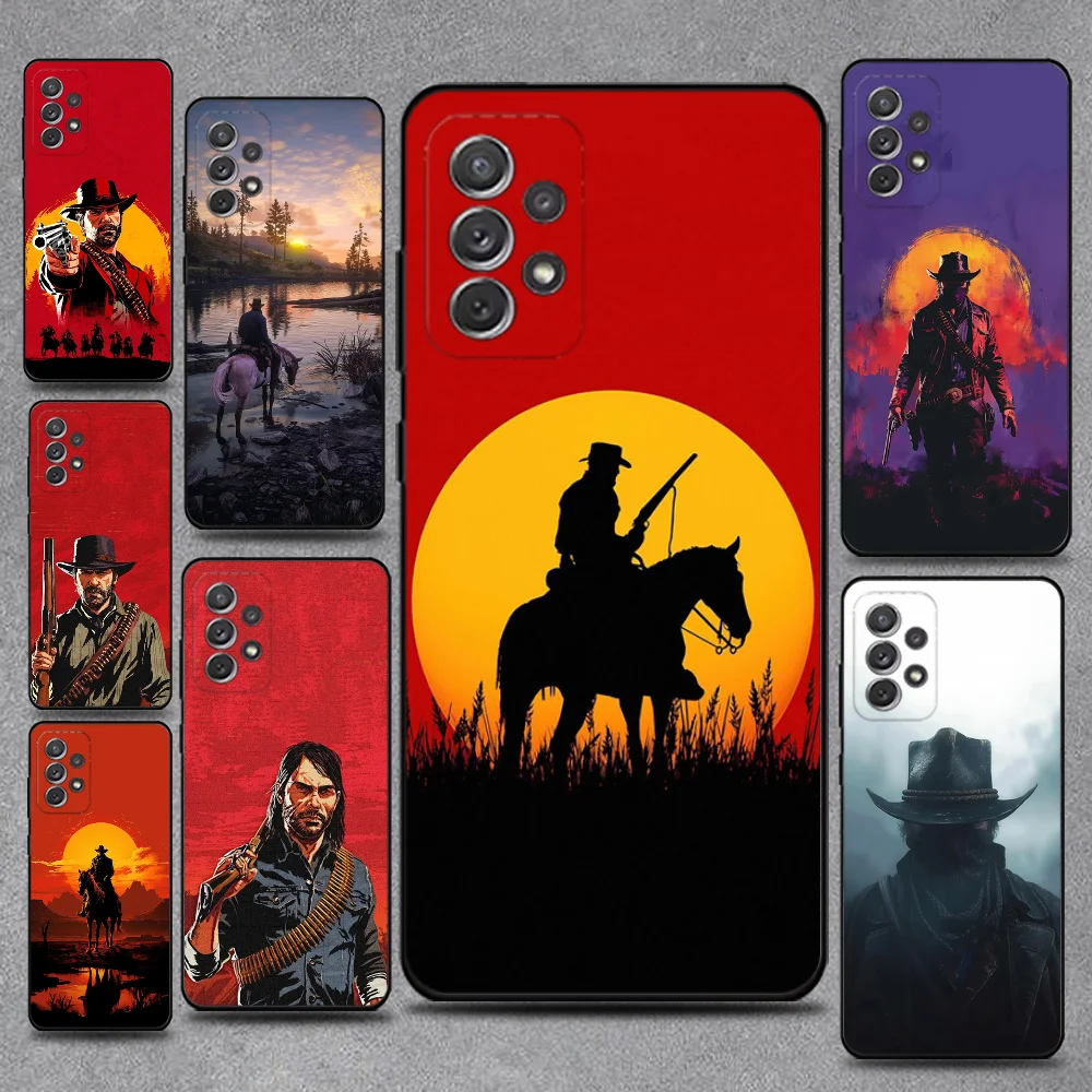 

Red Dead R-Redemption RDR 2 Phone Case For Samsung S25,S24,S21,S22,S23,S30,Ultra,S20,Plus,Fe,Lite,Note,10,9,5G Black Cover