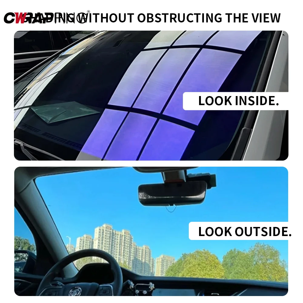 Tint Car Window Darkening Film Blue Purple Polarized Car Glass Novelties Auto Accessories Solar Film for Anti Heat Window Dark