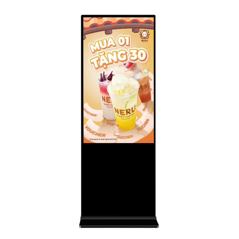

Custom Logo Available 65 Inch Indoor Vertical LCD Advertising Kiosk - Digital Display Stand for Retail Signage