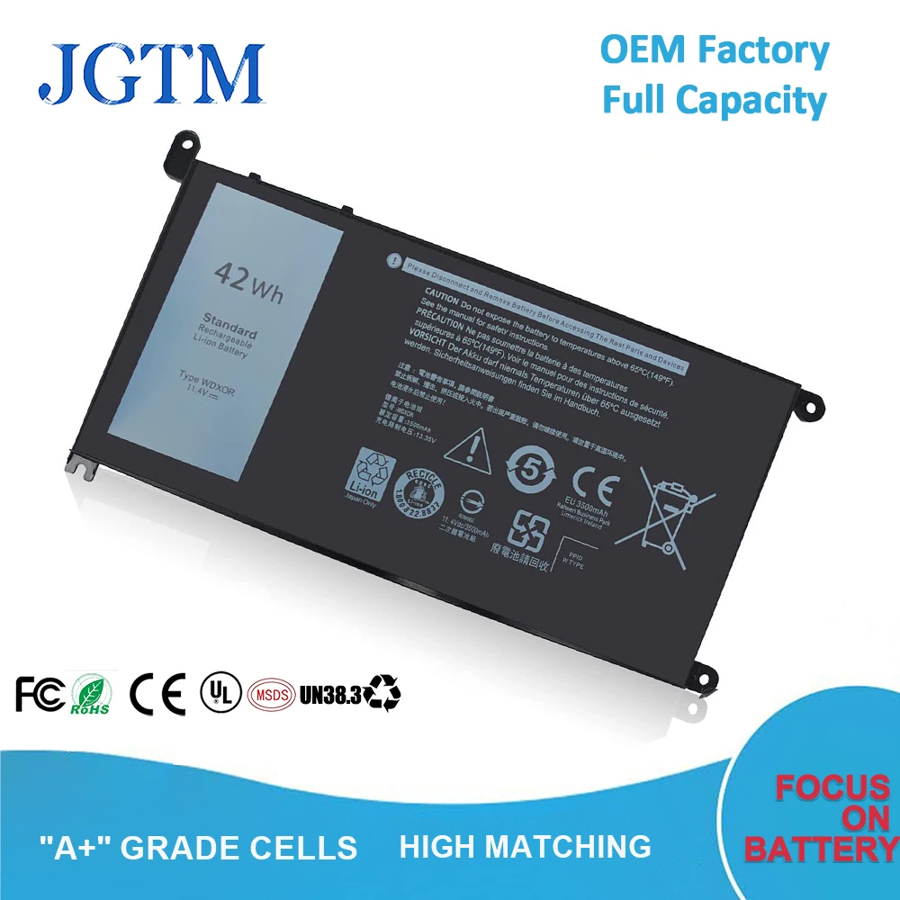 

42Wh WDX0R WDXOR для Dell Inspiron 13 5368 5378 5379 7368 7378 14 7460 P58F FC92N 3CRH3 T2JX4 CYMGM P69G001 0C4HCW