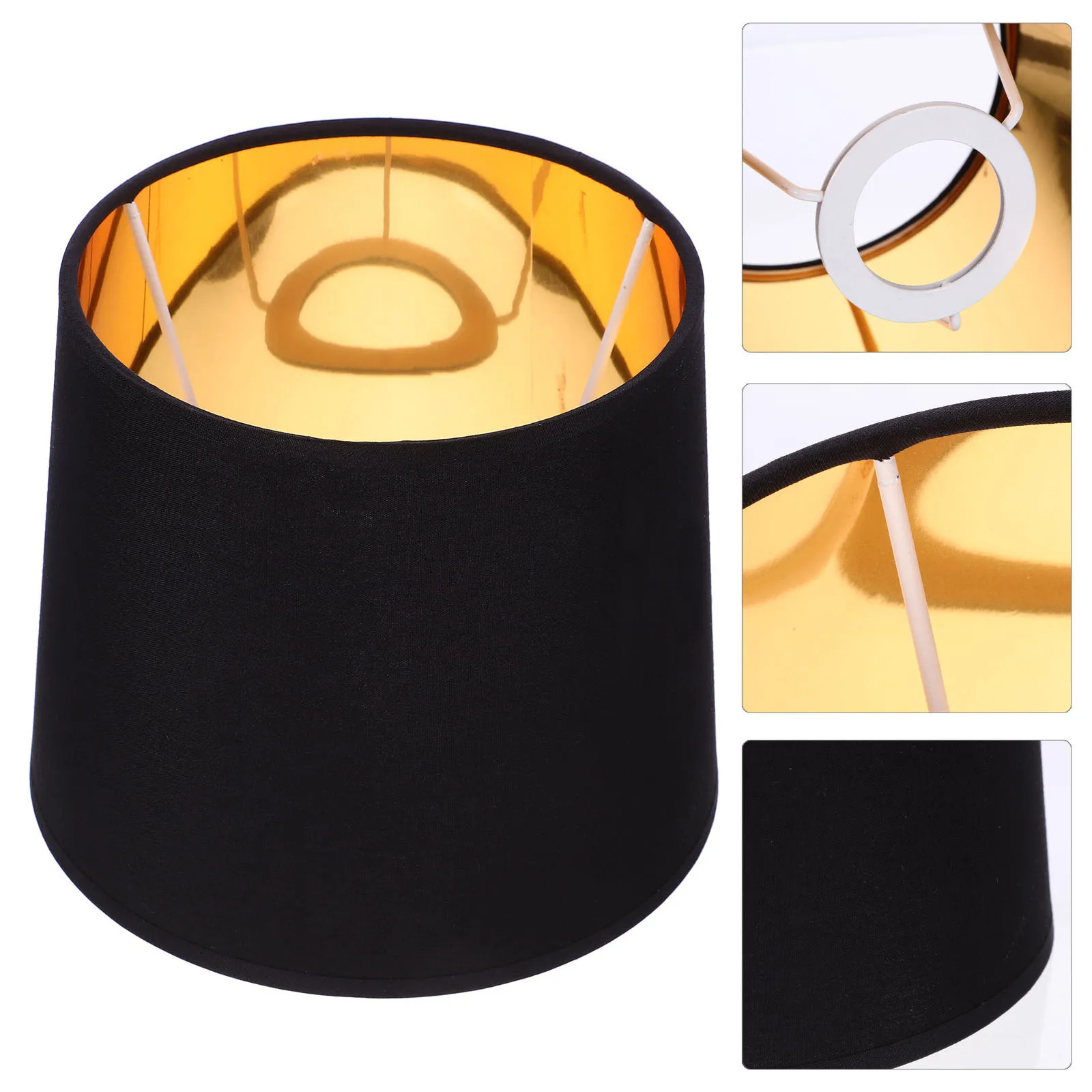 

Fabric Lampshade Round Linen Bedside Wall Floor Lamp Cover Home Decor Simple Style Replacement