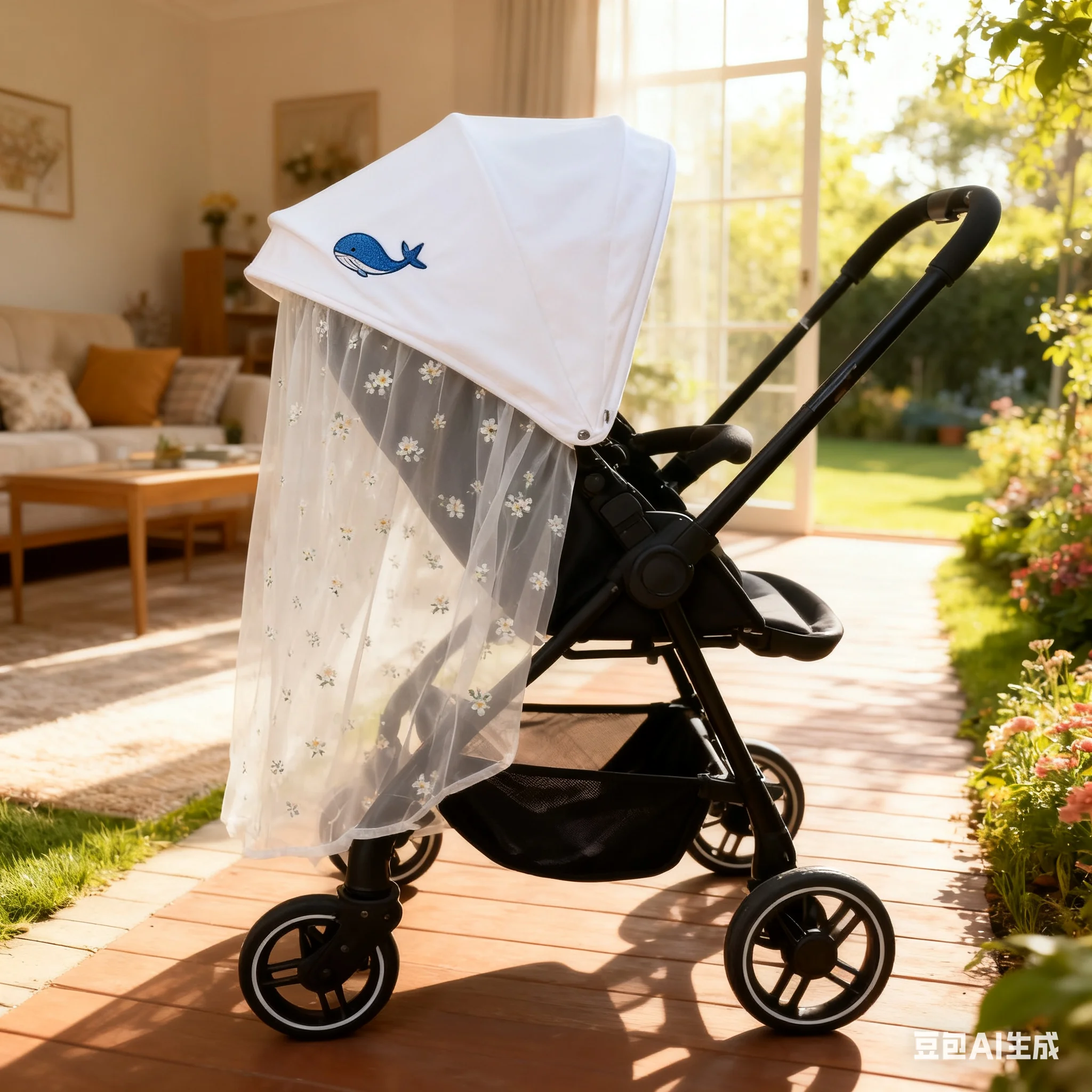 

QX2D детская коляска с покрытием коляски марли солнечное солнцезащитное занавес