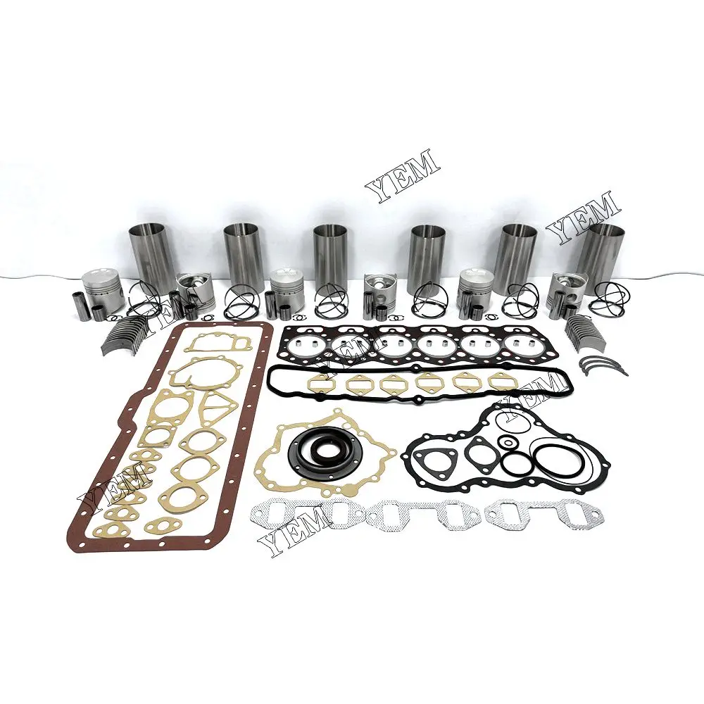 6DR5 Engine Overhaul Rebuild Kit With Gasket Set Engine Valves Main Connrod Bearing For Mitsubishi Diesel Engine Parts