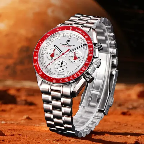 Imagen 2 del producto 2025 Nuevo PAGANI DESIGN AK Project Mars Relojes para hombre Reloj de cuarzo de lujo para hombre AR Sapphire Speed Sport Cronógrafo Fecha automática