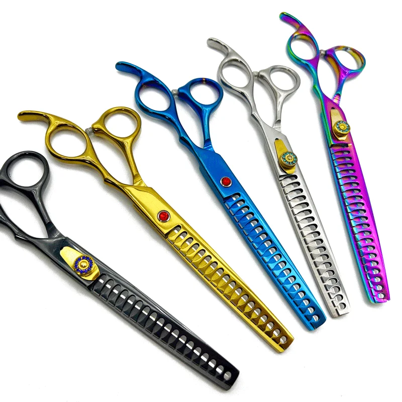 1pc Professional Pet Grooming Scissors for Cats and Dogs - Stainless Steel Thinning Shear for Precise Trimming and Styling - Com