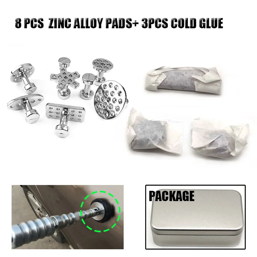 3Pcs Cold Glue Clay Car Body Paintless Dent Bump Repair Tool Fit Puller Tab