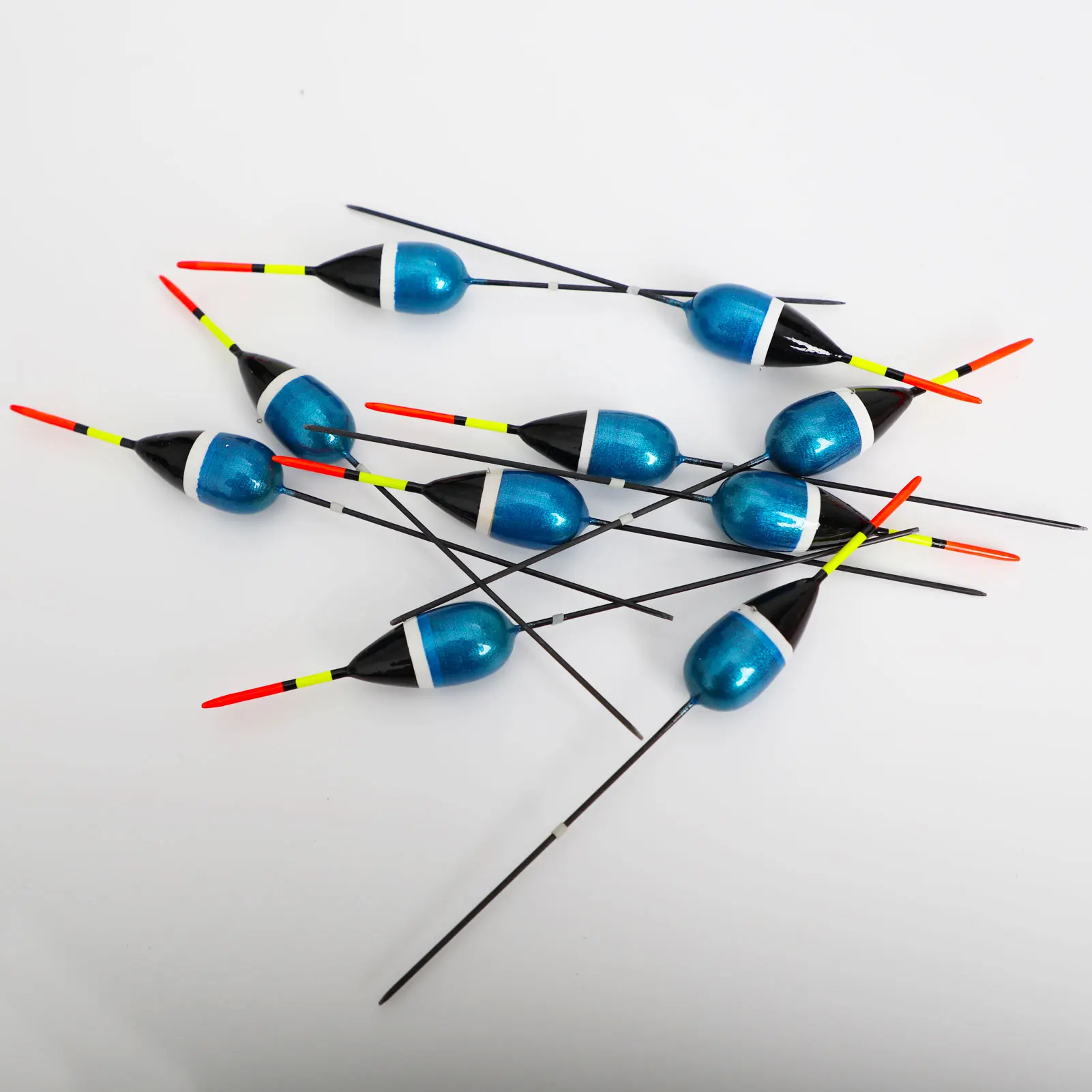 10pcs Fishing Bobbers Set Cork Floats Kit Antenna Balsa Wood Buoyancy 3g 18cm Buoy Fishing Tackle Accessories