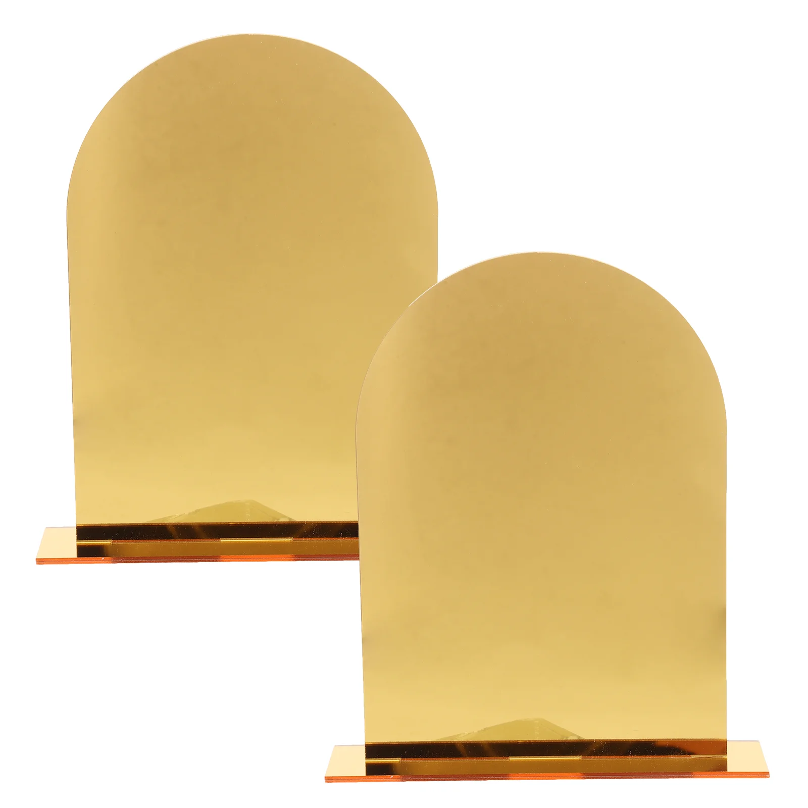 

2 Pcs File Organizer Decorative Books Stand Clear Shelf Stopper for Shelves Transparent Holder Metal Office