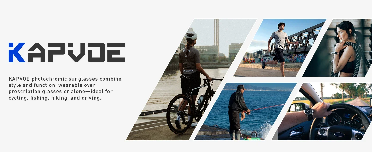 KAPVOE Neue Fitover Sonnenbrille UV400 Schutz Über Brille Träger Übergroße Quadratische Brille Männer Frauen Radfahren Laufen Gläser – Detail 10