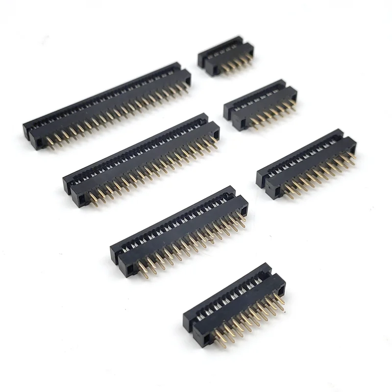 10pcs FD 2mm MFD 2.0mm Pitch 10 14 16 20 24 26 30 34 40 Pin Male IDC Socket Transition Connector for 1.0mm Flat Ribbon Cable