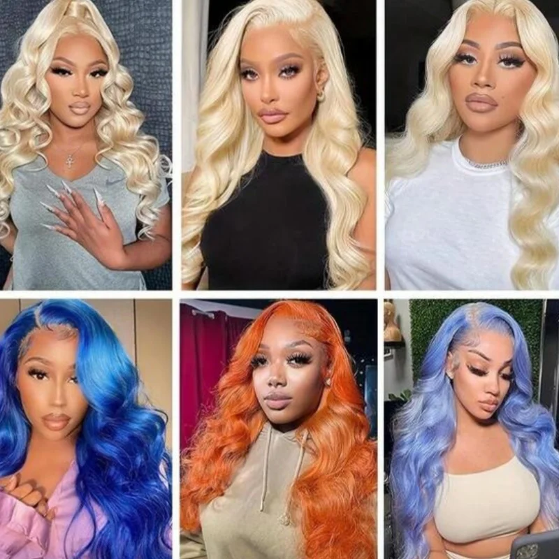 العسل شقراء 613 الجسم موجة باروكة من شعر طبيعي 13x6 HD الدانتيل الباروكات الأمامية الدانتيل الشفاف 250 الكثافة 42 "العسل شقراء 13x4 الدانتيل الباروكات