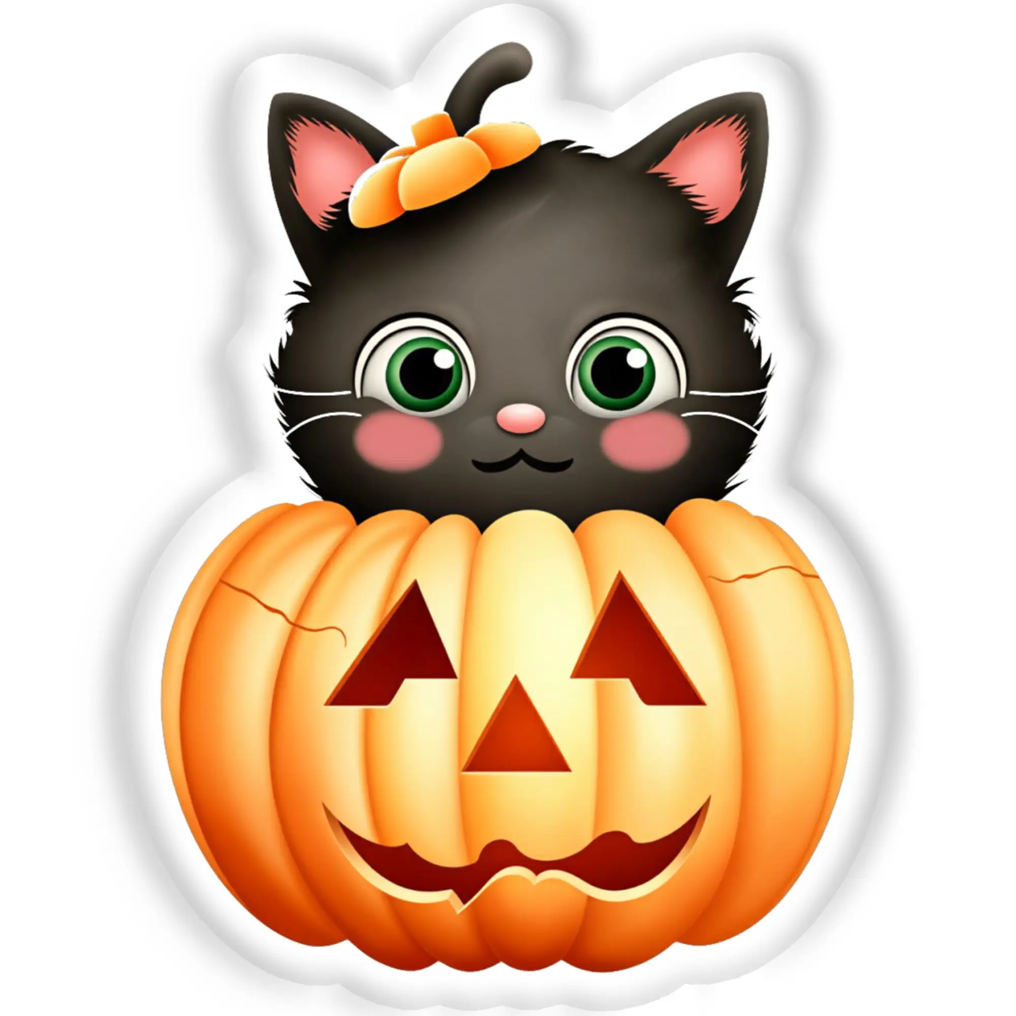 Custom Funny Halloween Gift Pillow Black Cat Funny Soft Cushion DIY Pillows For Bedroom