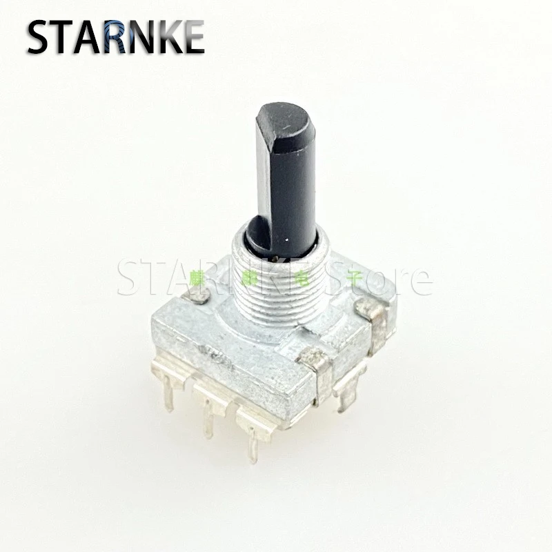 3PCS EC16 Type 3-pin Digital encoder, 24-point Stepping type, Power Amplifier Audio Volume potentiometer, 20mm Shaft Length