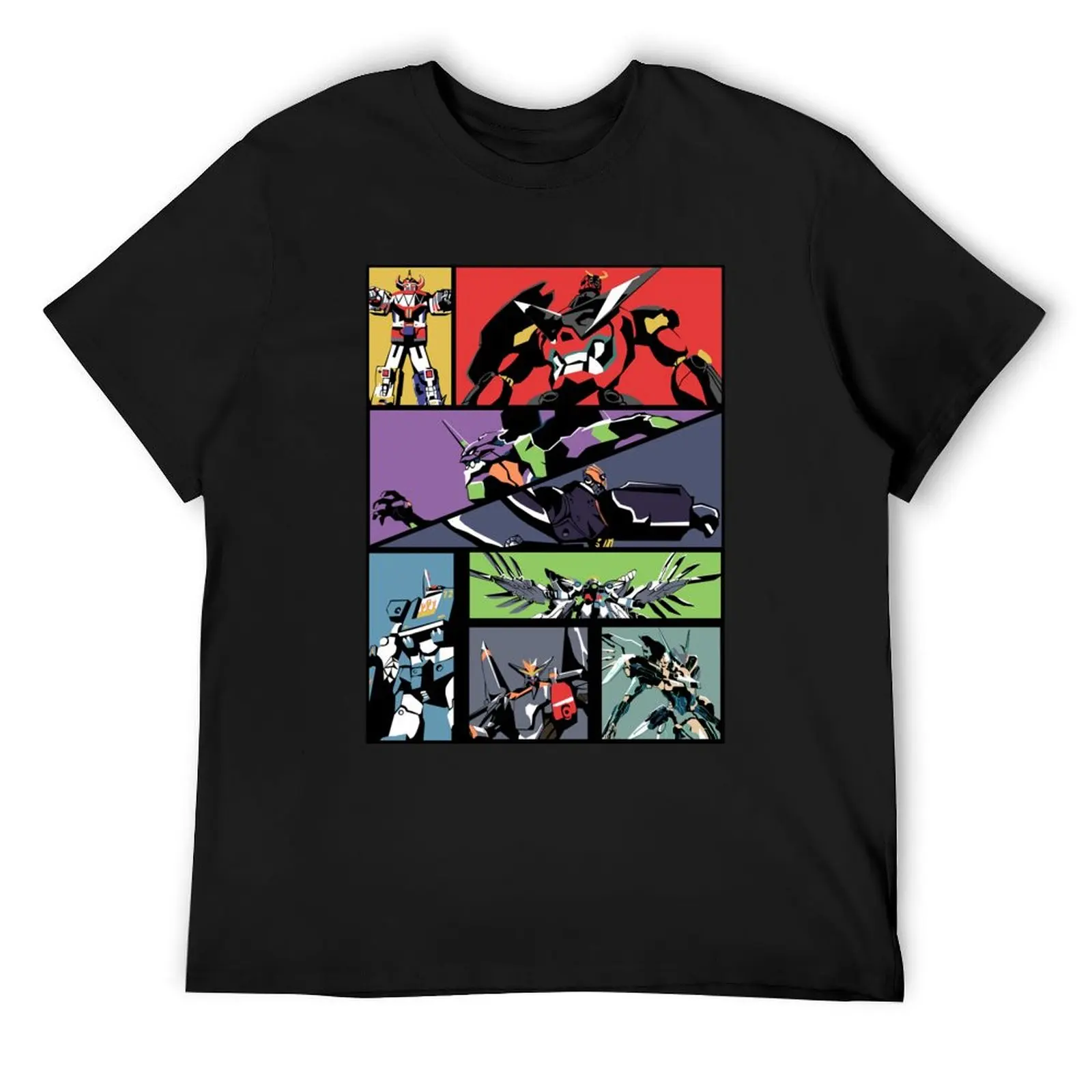 Super Robots T-Shirt vintage anime shirt Blouse funny t shirts men