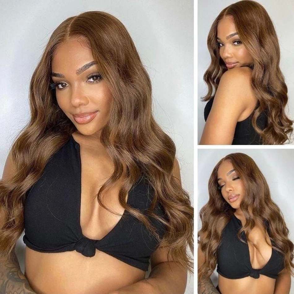 

#6 Body Wave Remy Human hair wigs Pre-Plucked Colored 13x4/13x6 Hd Transparent Lace Frontal Wig For Black Women Vietnamese Hair