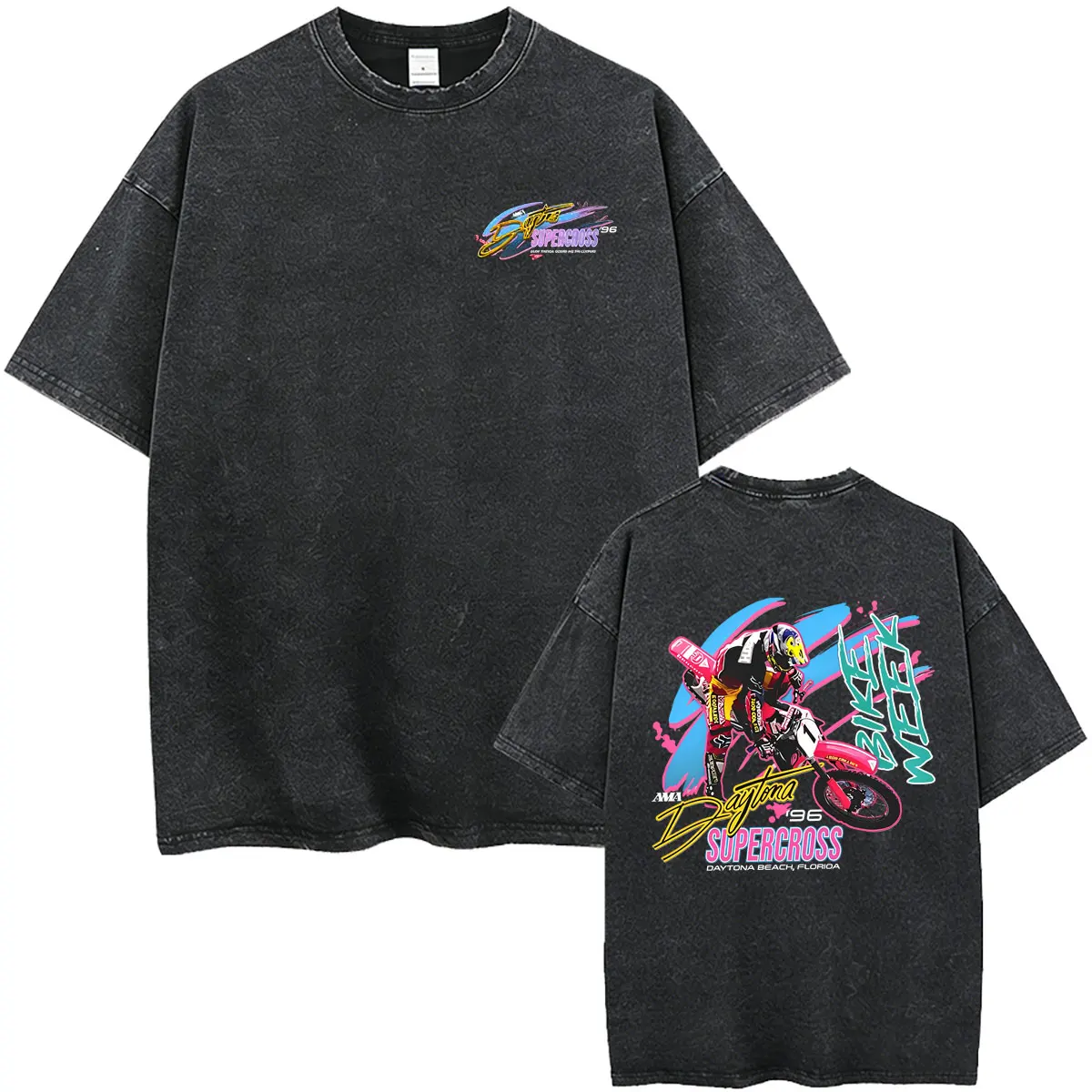 

Camel Motocycle Merch Washed Vintage T-shirt Men Women Fashion Hip Hop Oversized Streetwear Male Casual High Quality T Shirts