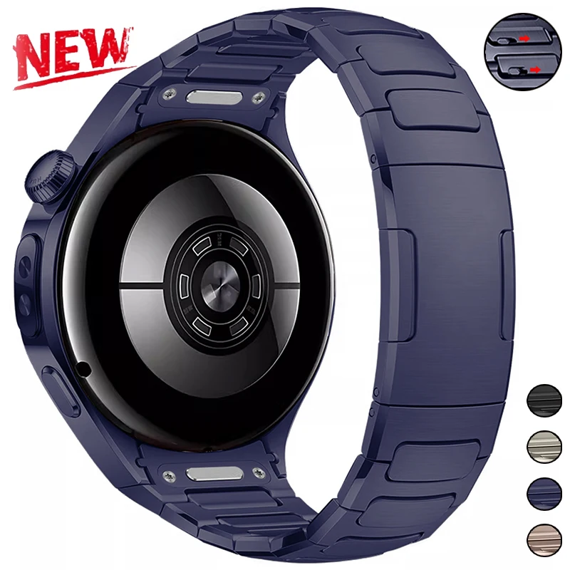 

Ремешок из титана класса люкс без зазоров для Huawei Watch GT 5 42 мм, металлический браслет для Huawei Watch GT5 46 мм, специализированный ремешок для часов
