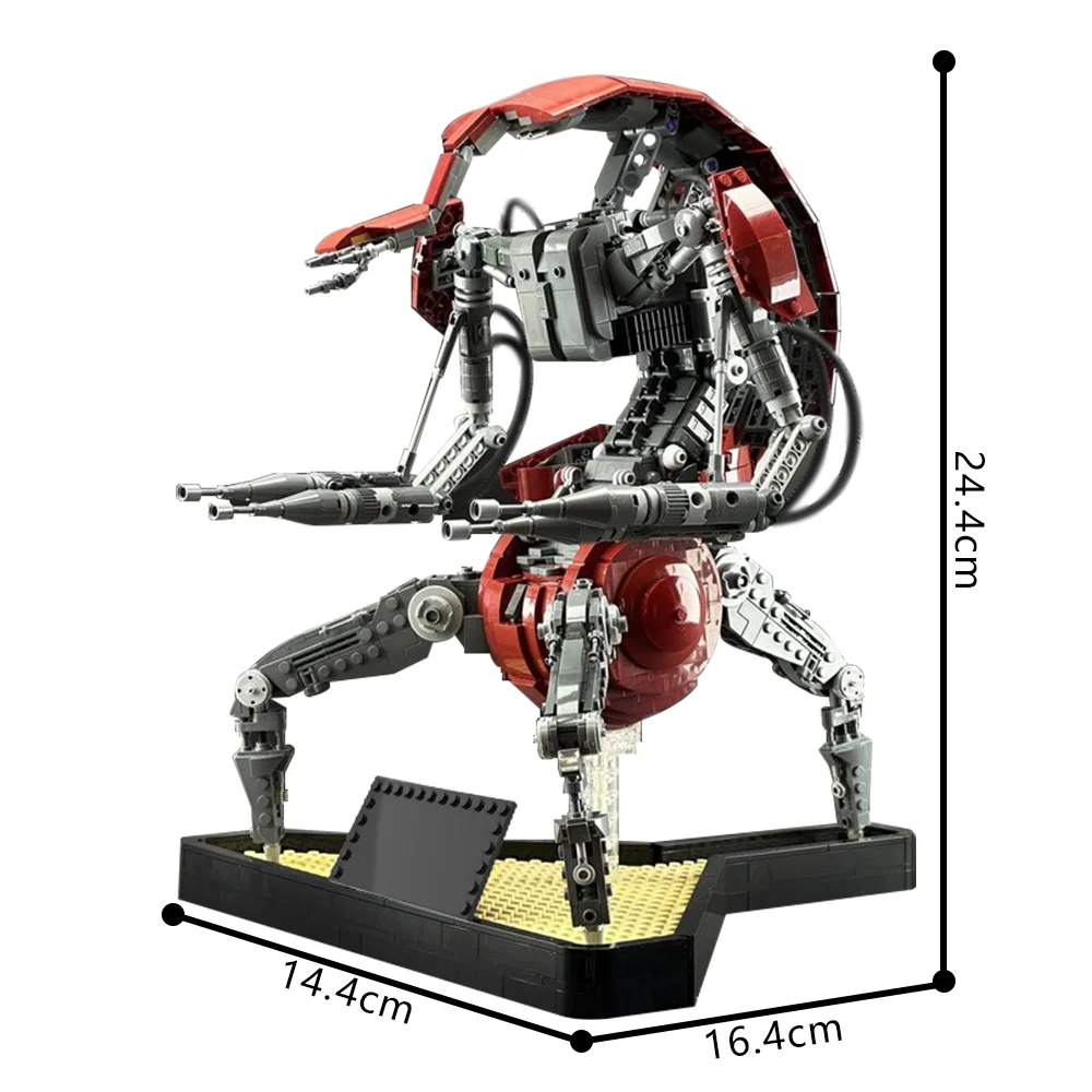 Space Movie Galactic Destroyer Moc Machine Building Blocks-Combat Robot Model Kit Sci-Fi Defense Technology Bricks Toy Xmas Gift