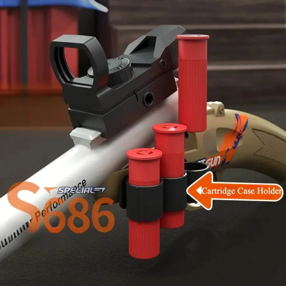 S686 Spray Shell Soft Bullet Gun Can Be Fired Toy Gun Manually Loaded Outdoor Sport CS Game Weapon for Children Boys Gift