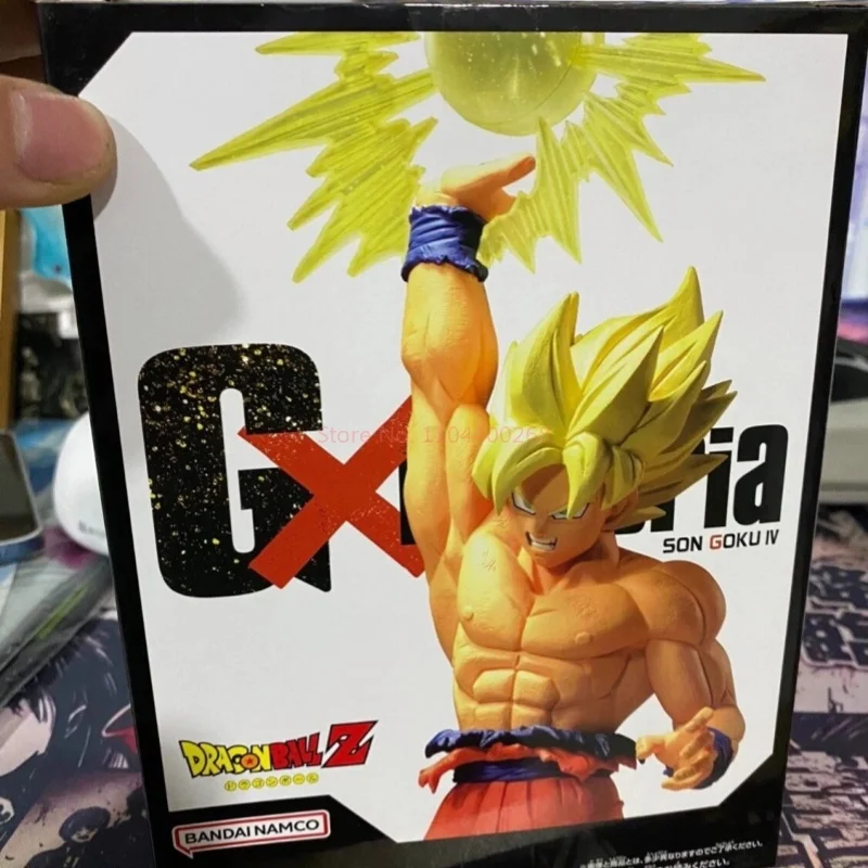 Originele Dragon Ball 17 cm Gxmateri Son Goku Super Saiyan Action Figure Pvc Model Stand Standbeeld Kamer Decora Kid Verjaardagscadeau speelgoed