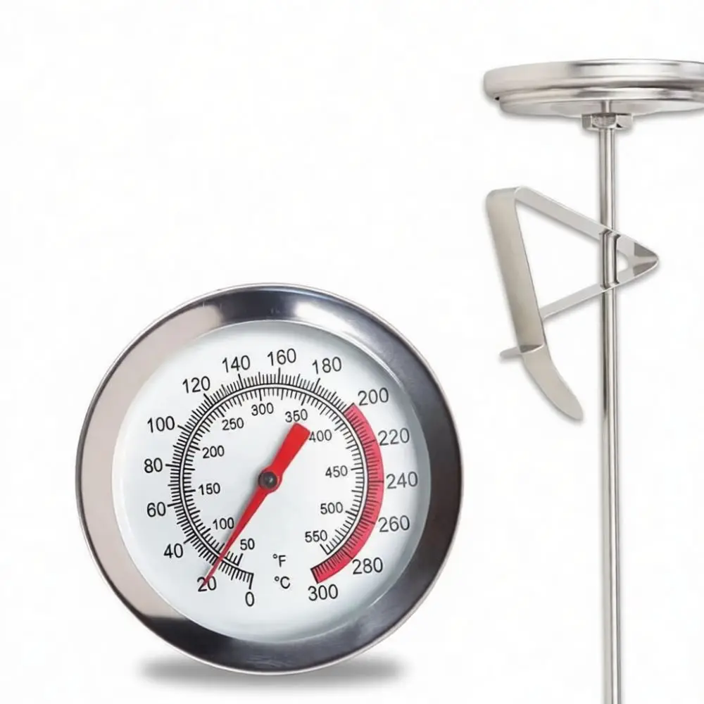 Long Stem Cooking Oil Temperature Meter Kitchen Precision Probe For Baking Roasting Frying Heat Indicator