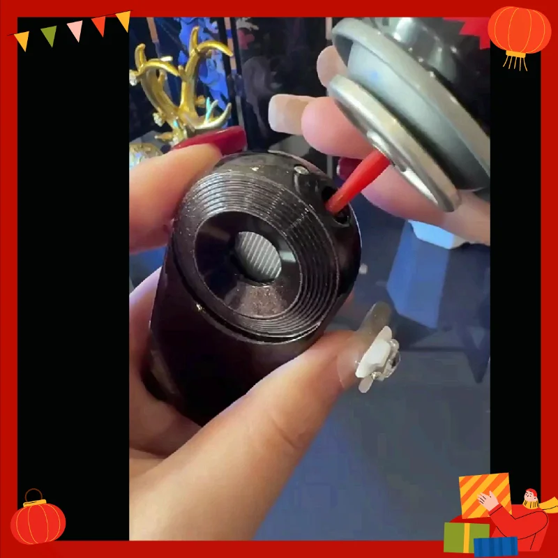 HONEST Creative Windproof Jet Blue Flame Butane Gas Torch Lighter Visible Gas Window Portable Cigar Lighters Smoking Men's Gifts